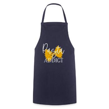 Pasta noodles - Cooking Apron - navy - Front - AI Model Male 185 dark (185cm)