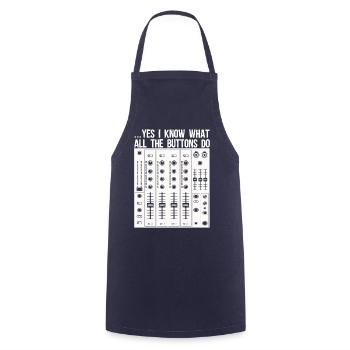 I know which keys Sound Engineer Audio Music - Cooking Apron - navy - Front - AI Model Male 185 dark (185cm)