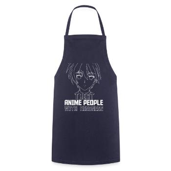 Anime Manga Otaku Kawaii Japan Cosplay Comic - Tablier de cuisine - marine - Devant - AI Model Male 185 dark (185cm)