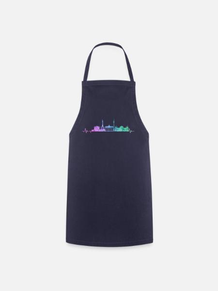 Berlin Skyline - Kochschürze - Navy