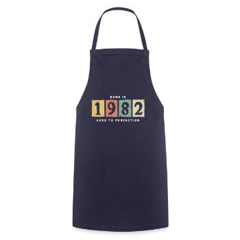 1982 Geburtstag vintage Geschenkidee - Kochschürze - Navy - Vorne - AI Model Male 185 dark (185cm)