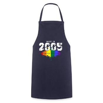 2005 Geburtstag Homosexuell LGBT - Kochschürze - Navy - Vorne - AI Model Male 185 dark (185cm)