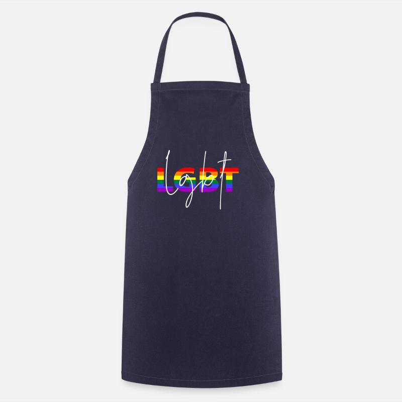 LGBT - Tablier de cuisine - marine