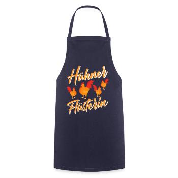 Hühner Flüsterin Frühstück Landwirt Hühner Spruch - Kochschürze - Navy - Vorne - AI Model Male 185 dark (185cm)