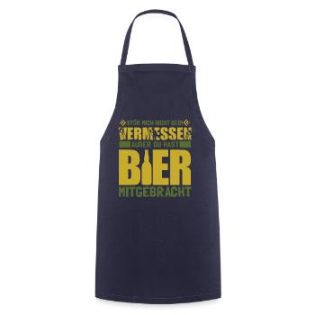 Vermesser Vermessungstechniker - Kochschürze - Navy - Vorne - AI Model Male 185 dark (185cm)