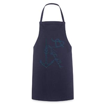 küstenkind - Kochschürze - Navy - Vorne - AI Model Male 185 dark (185cm)