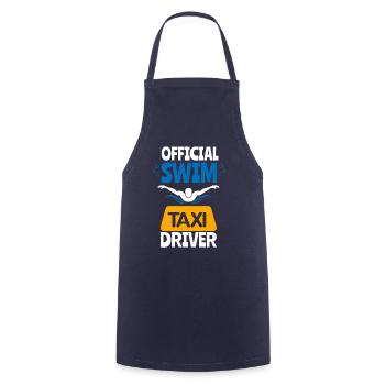Schwimmen Mama Papa Schwimmer Taxifahrer Geschenk - Kochschürze - Navy - Vorne - AI Model Male 185 dark (185cm)