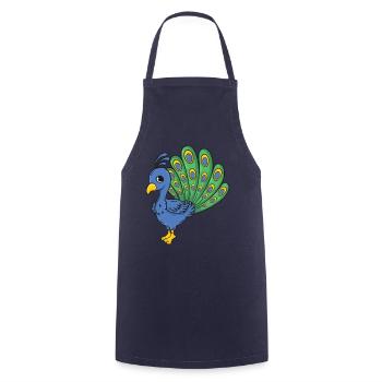 paon - Tablier de cuisine - marine - Devant - AI Model Male 185 dark (185cm)