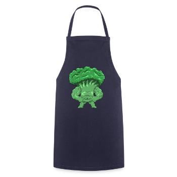 Broccoli Fitness - Cooking Apron - navy - Front - AI Model Male 185 dark (185cm)