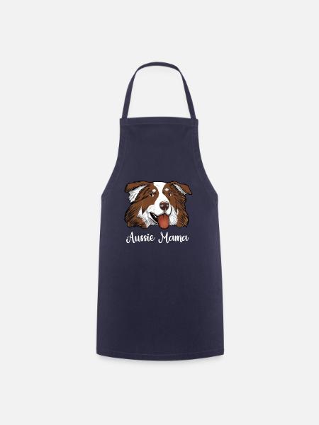 Aussie Mama Australian Shepherd Mama - Kochschürze - Navy