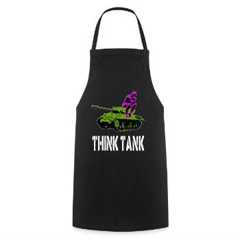 think tank - Kochschürze - Schwarz - Vorne - AI Model Male 185 dark (185cm)