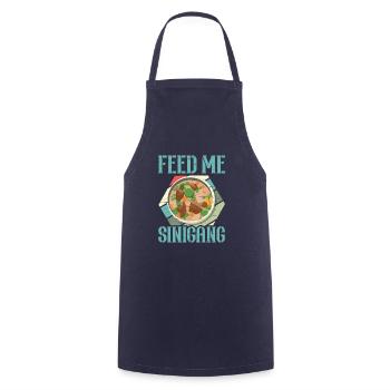Feed Me Sinigang Filipino Food Pinay Pinoy Suppe - Kochschürze - Navy - Vorne - AI Model Male 185 dark (185cm)