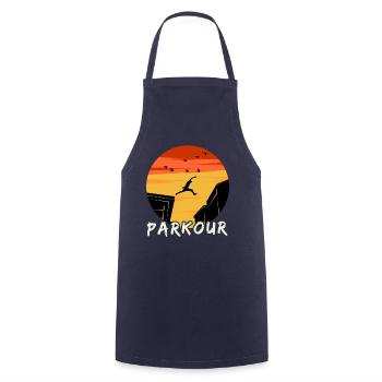 parkour - Tablier de cuisine - marine - Devant - AI Model Male 185 dark (185cm)