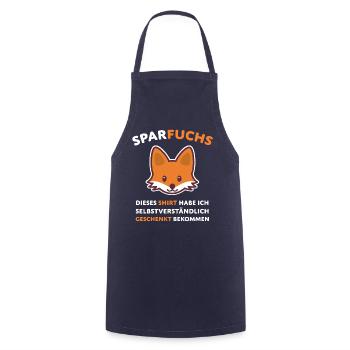 Sparfuchs Lustiger Spruch Finanzen - Kochschürze - Navy - Vorne - AI Model Male 185 dark (185cm)