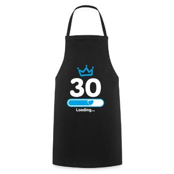 30 years anniversary - Cooking Apron - black - Front - AI Model Male 185 dark (185cm)