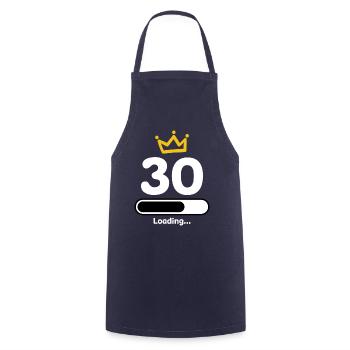 30 years anniversary - Cooking Apron - navy - Front - AI Model Male 185 dark (185cm)