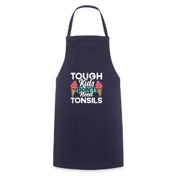 Children Don't Need Tonsil Survivors - Cooking Apron - navy - Front - AI Model Male 185 dark (185cm)
