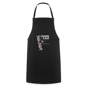 CRISPR Cas9 - Cooking Apron - black - Front - AI Model Male 185 dark (185cm)
