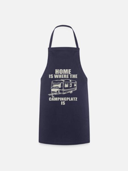 Zuhause am Campingplatz - Kochschürze - Navy