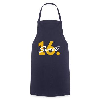 Sweet 16th - The 16th Birthday Birthday Party - Cooking Apron - navy - Front - AI Model Male 185 dark (185cm)