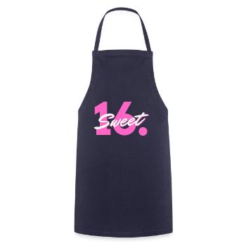Sweet 16th - The 16th Birthday Birthday Party - Cooking Apron - navy - Front - AI Model Male 185 dark (185cm)