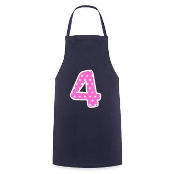Numéro 4 - Tablier de cuisine - marine - Devant - AI Model Male 185 dark (185cm)