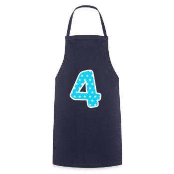 4 - Tablier de cuisine - marine - Devant - AI Model Male 185 dark (185cm)