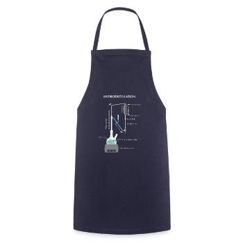 Hydrodistillation Apparatus Clevenger - Cooking Apron - navy - Front - AI Model Male 185 dark (185cm)