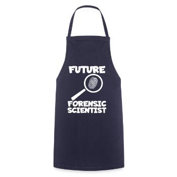 Future Forensic Scientist Investigator Criminology - Cooking Apron - navy - Front - AI Model Male 185 dark (185cm)