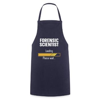 Future Forensic Scientist Investigator Criminology - Cooking Apron - navy - Front - AI Model Male 185 dark (185cm)