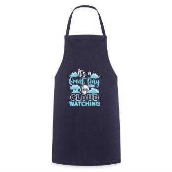 Cloud Watcher Meteorology Meteorologist Cloud - Cooking Apron - navy - Front - AI Model Male 185 dark (185cm)