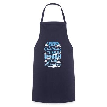 Cloud Watcher Meteorology Cloud Watching - Cooking Apron - navy - Front - AI Model Male 185 dark (185cm)