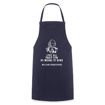 Liebe Alle William Shakespeare-zitatliteratur - Kochschürze - Navy - Vorne - AI Model Male 185 dark (185cm)