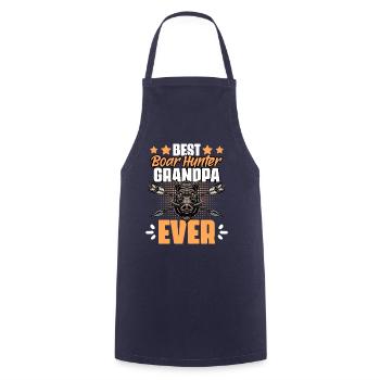 Wild Boar Hunter Funny Pig Hunting Humor for - Cooking Apron - navy - Front - AI Model Male 185 dark (185cm)