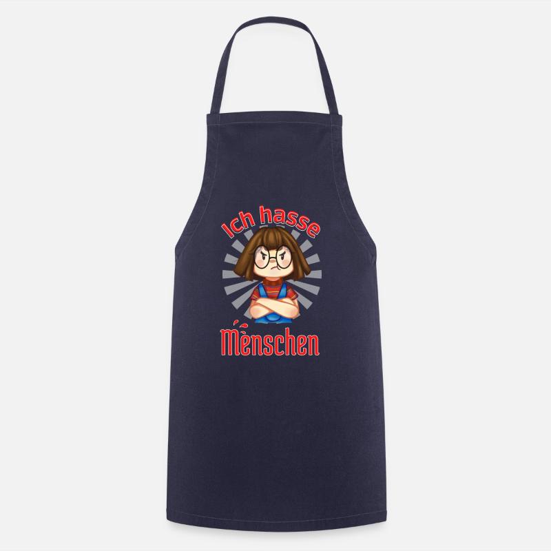 Ich hasse Menschen | Damen Edition - Kochschürze - Navy