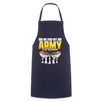 Funny board game sports humor for a - Cooking Apron - navy - Front - AI Model Male 185 dark (185cm)