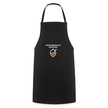 Orthomolekulare Ernährung - Kochschürze - Schwarz - Vorne - AI Model Male 185 dark (185cm)