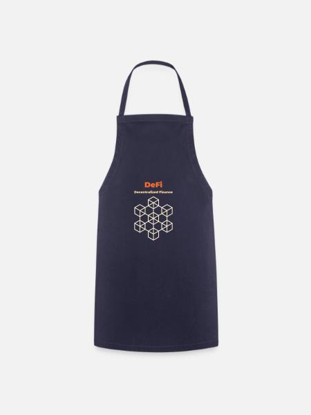 DeFi Finance décentralisée - Tablier de cuisine - marine