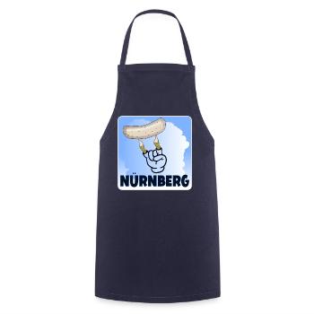 NÜRNBERG WEIßWURST - Kochschürze - Navy - Vorne - AI Model Male 185 dark (185cm)