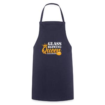 Glasbläserei Queen Glasbläserei Glasbläser - Kochschürze - Navy - Vorne - AI Model Male 185 dark (185cm)
