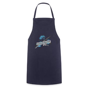 Master Baiter Rod Fisherman Fishing Fishing - Cooking Apron - navy - Front - AI Model Male 185 dark (185cm)