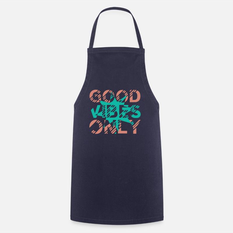 Good Vibes Only - Cooking Apron - navy