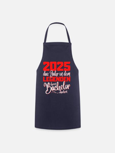 Lustiges Bachelor 2025 Abschluss Legenden - Kochschürze - Navy