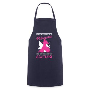 Aikido Filles Japon Taekwondo Karaté Arts Martiaux - Tablier de cuisine - marine - Devant - AI Model Male 185 dark (185cm)