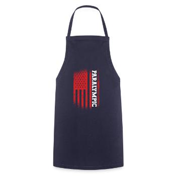 Usa Paralympisches Athleten-sport-spiel - Kochschürze - Navy - Vorne - AI Model Male 185 dark (185cm)