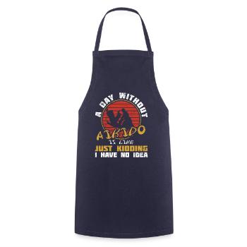 Day Without Aikido Japan Taekwondo Karate Martial - Cooking Apron - navy - Front - AI Model Male 185 dark (185cm)