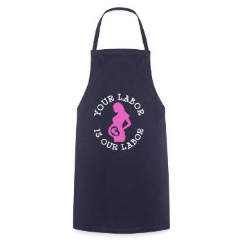 Notre sage-femme obstétrique - Tablier de cuisine - marine - Devant - AI Model Male 185 dark (185cm)