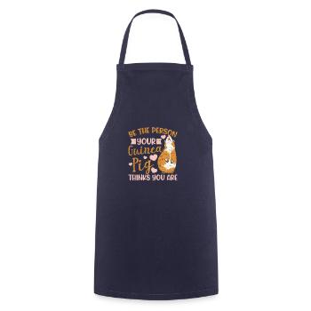 The person for whom your guinea pig is you - Cooking Apron - navy - Front - AI Model Male 185 dark (185cm)