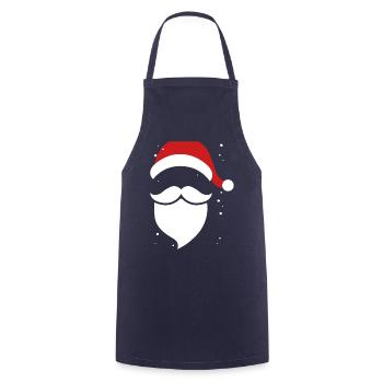 Santa Claus Beard Beard Santa Christmas - Cooking Apron - navy - Front - AI Model Male 185 dark (185cm)