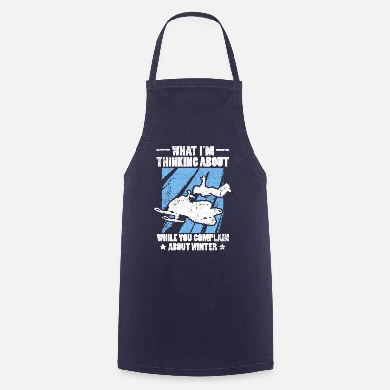 Complain about Winter Motor Sled - Cooking Apron - navy